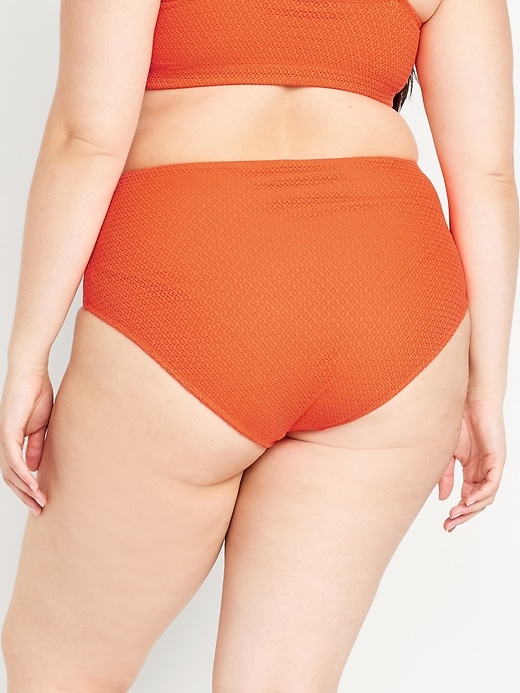 L'image numéro 8 présente Culotte de bikini à taille haute, coupe française pour Femme