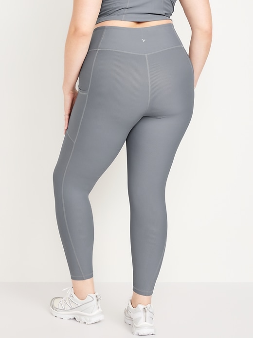 Image number 8 showing, High-Waisted PowerSoft Rib Pocket Leggings