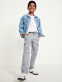 Voir une image plus grande du produit 3 de 4. Pantalon chino cargo techno Effilé pour Garçon