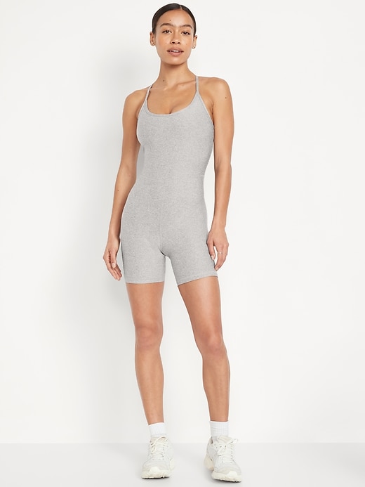 Image number 1 showing, Cloud+ Racerback Bodysuit -- 6-inch inseam