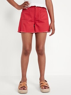 Girls red shorts hotsell