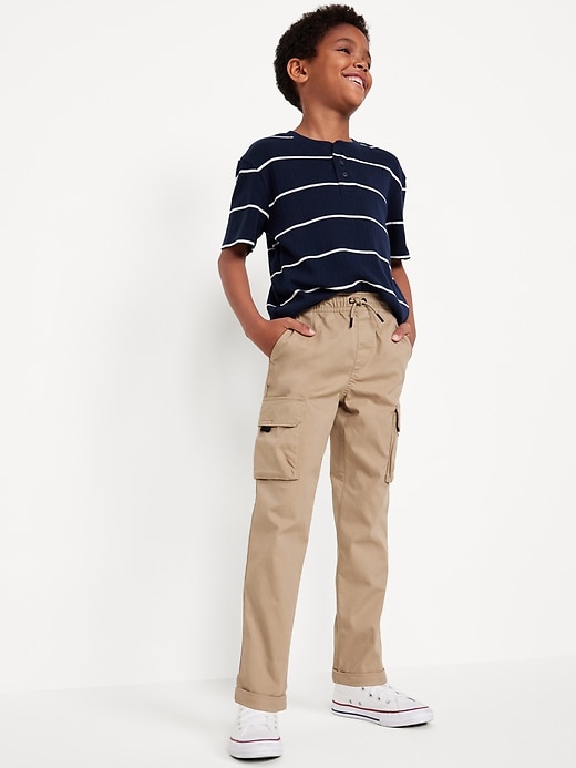 L'image numéro 3 présente Pantalon chino cargo techno Effilé pour Garçon