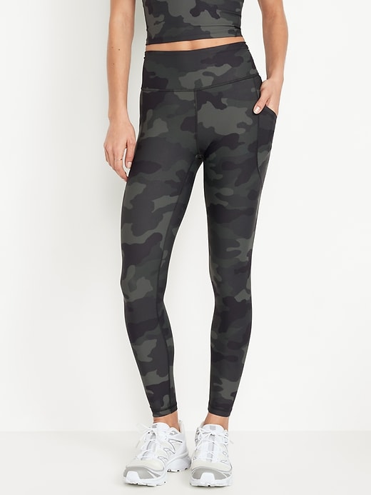 Image number 1 showing, High-Waisted PowerSoft 7/8 Leggings