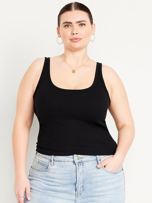 Image number 7 showing, Ribbed Crop Tank Top