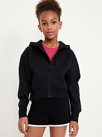 Image number 1 showing, Dynamic Fleece Zip-Front Performance Hoodie for Girls