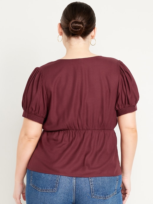 Image number 8 showing, Waist-Defined Crepe Top