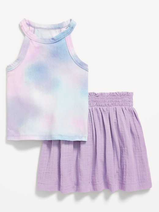 View large product image 2 of 3. Sleeveless Tank Top and Skort Set for Toddler Girls