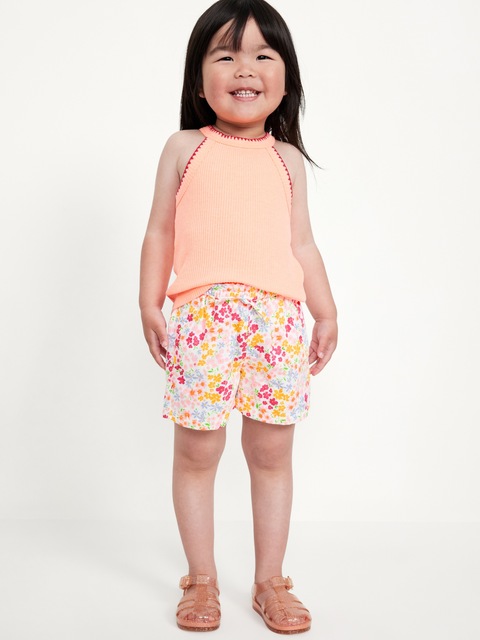 Ruffled Pull-On Shorts for Toddler Girls