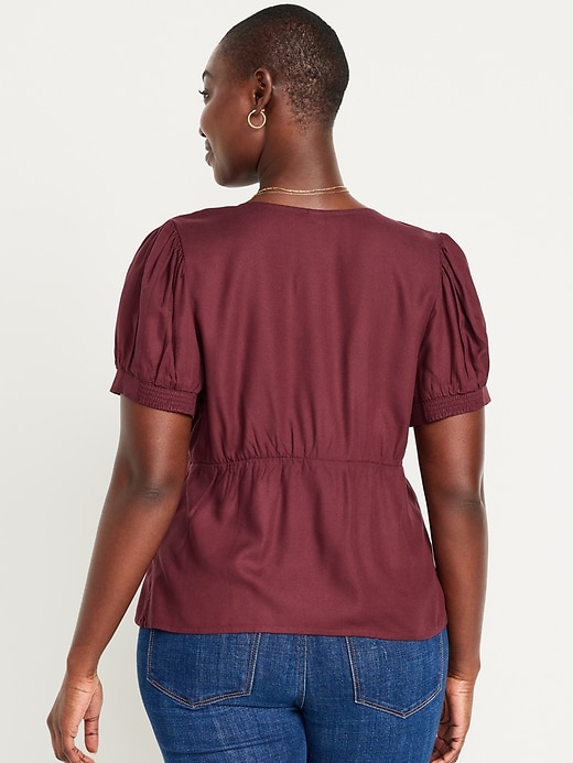 Image number 6 showing, Waist-Defined Crepe Top