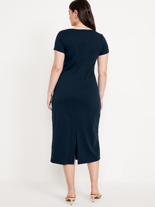 Image number 6 showing, Square-Neck Midi Dress