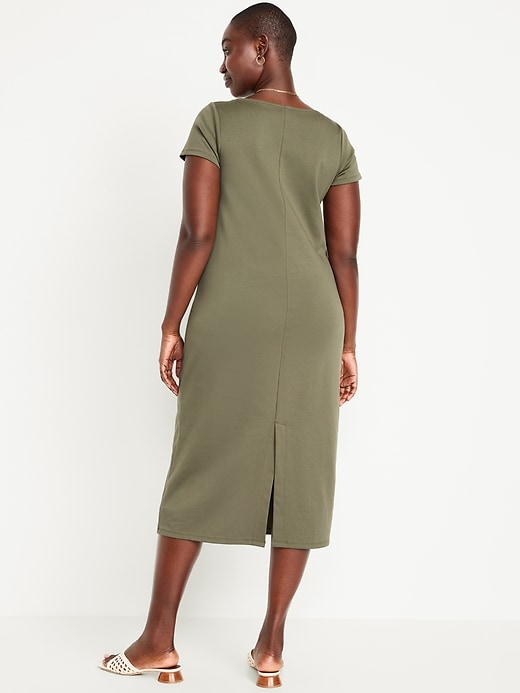 Image number 4 showing, Square-Neck Midi Dress