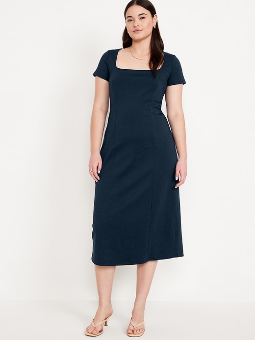 Image number 5 showing, Square-Neck Midi Dress