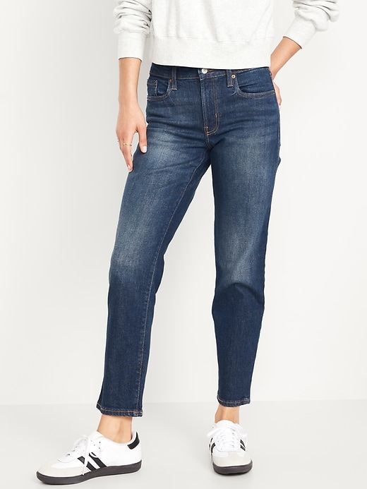 Image number 2 showing, Mid-Rise OG Straight Ankle Jeans