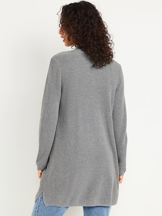 Image number 6 showing, Open-Front Longline Cardigan Sweater