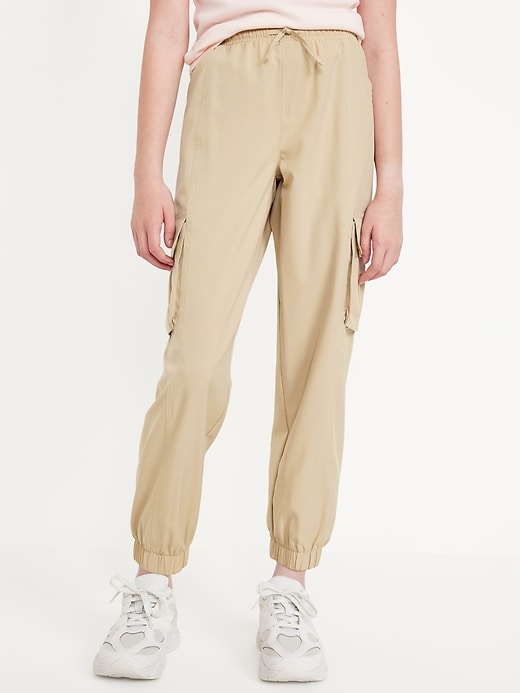 Voir une image plus grande du produit 1 de 4. Pantalon de jogging cargo StretchTech à taille haute pour Fille