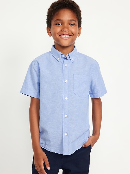 View large product image 1 of 5. Short-Sleeve Oxford Shirt for Boys