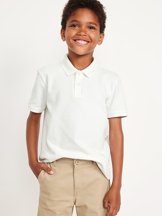 View large product image 1 of 5. School Uniform Pique Polo Shirt for Boys