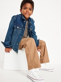 View large product image 3 of 5. Baggy Non-Stretch Cargo Pants for Boys