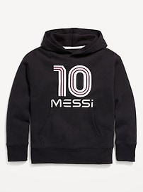 Voir une image plus grande du produit 6 de 6. Chandail à capuchon à imprimé Messi&#153 unisexe pour enfant