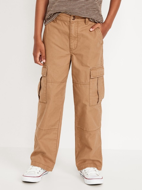 Pantalon cargo coupe généreuse non extensible pour garçon