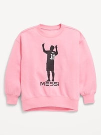 View large product image 5 of 5. Messi™ Oversized Graphic Sweatshirt for Girls