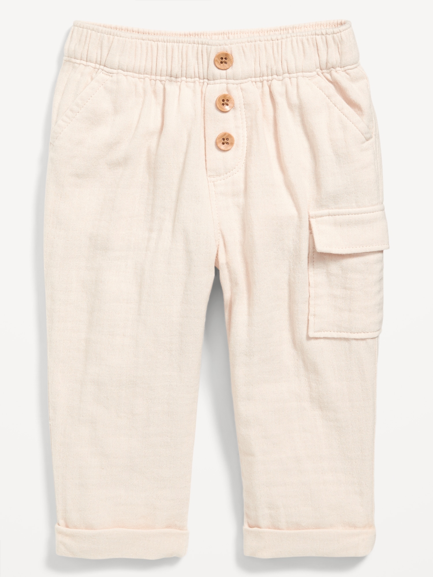 Double-Weave Utility Cargo Pants for Baby