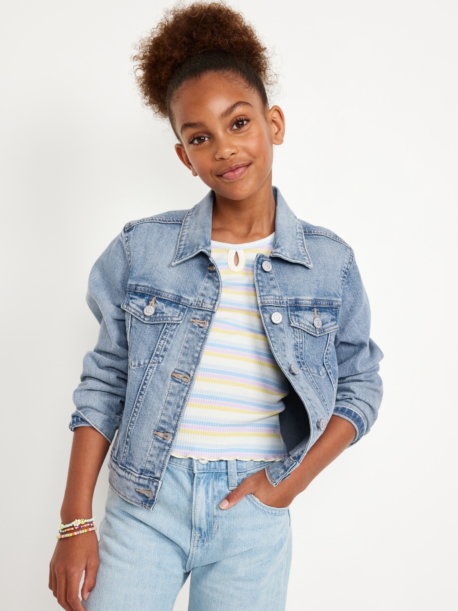 Denim jacket for girl hotsell