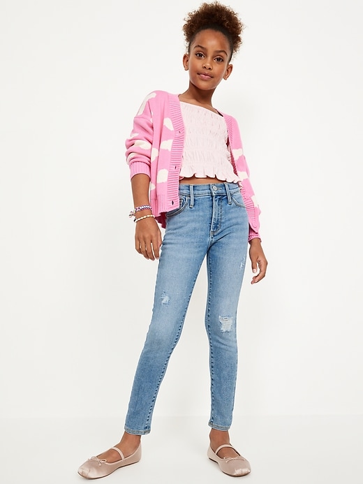 Image number 3 showing, High-Waisted Rockstar 360° Stretch Ripped Jeggings for Girls
