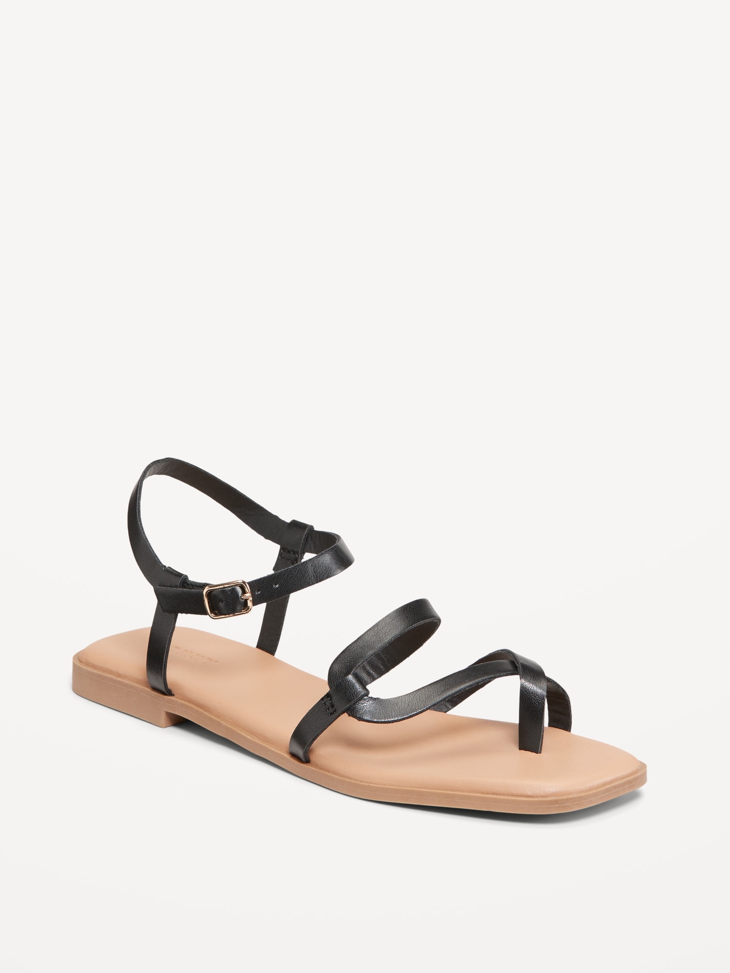 Strappy Toe-Cross Sandal