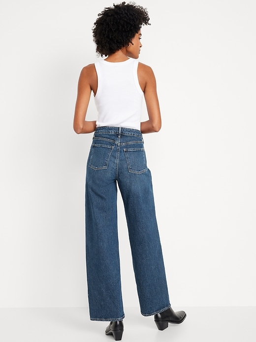 Image number 8 showing, Extra High-Waisted Sky-Hi Wide-Leg Jeans