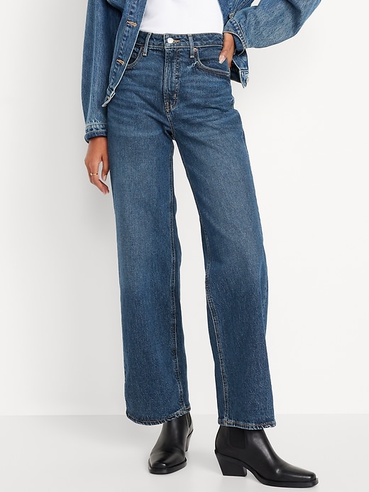 Image number 2 showing, Extra High-Waisted Wide-Leg Jeans