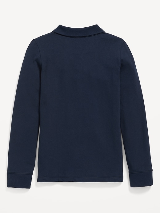 Image number 3 showing, Uniform Pique Polo Shirt for Girls