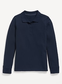 Image number 2 showing, Uniform Pique Polo Shirt for Girls