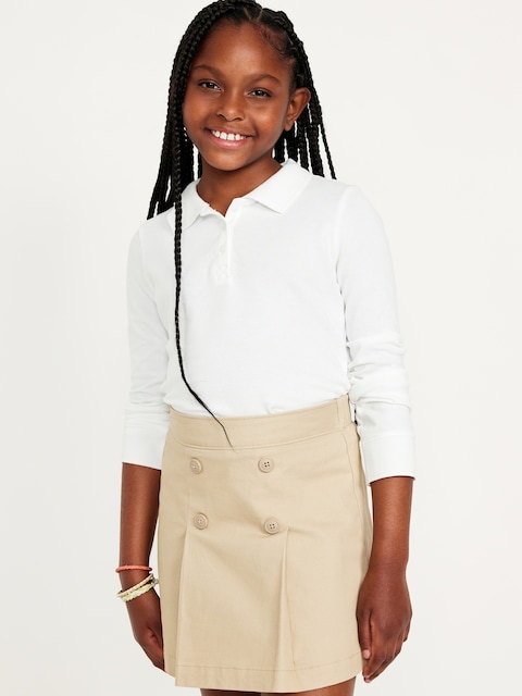 Uniform Pique Polo Shirt for Girls