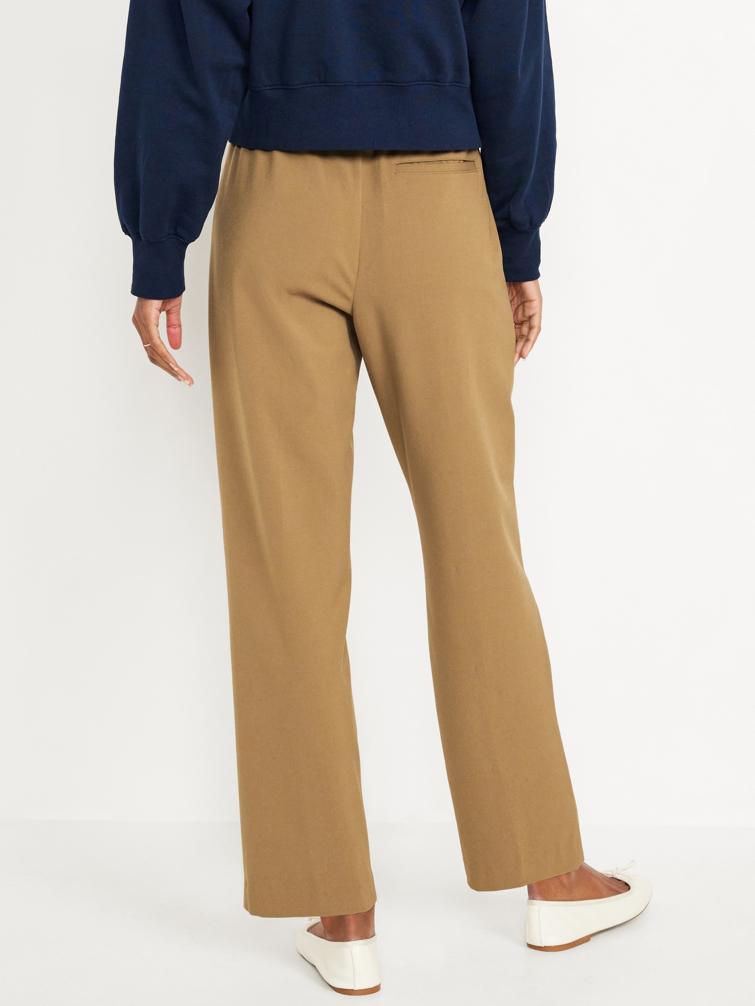 High-Waisted Billie Straight Trouser