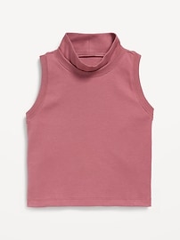 View large product image 3 of 4. Dynamic Fleece Sleeveless Mock-Neck Top for Girls