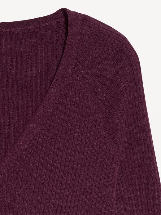 Image number 6 showing, SoSoft Lite Ribbed Crop Cardigan