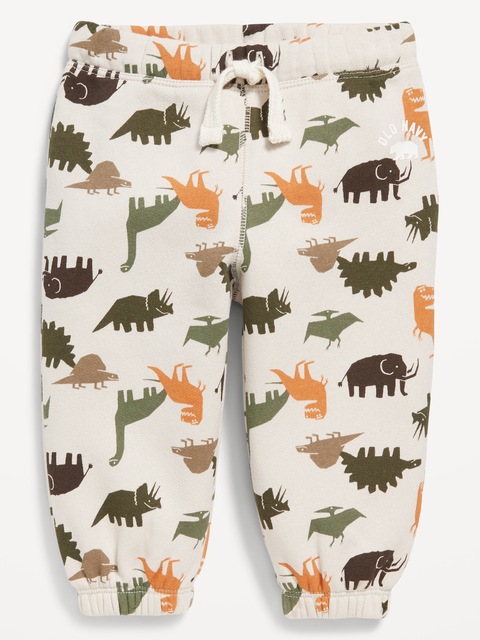 Pantalon en coton ouaté à imprimé et à logo unisexe pour bébé - Multi