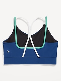 View large product image 4 of 4. PowerSoft Strappy Longline Sports Bra for Girls