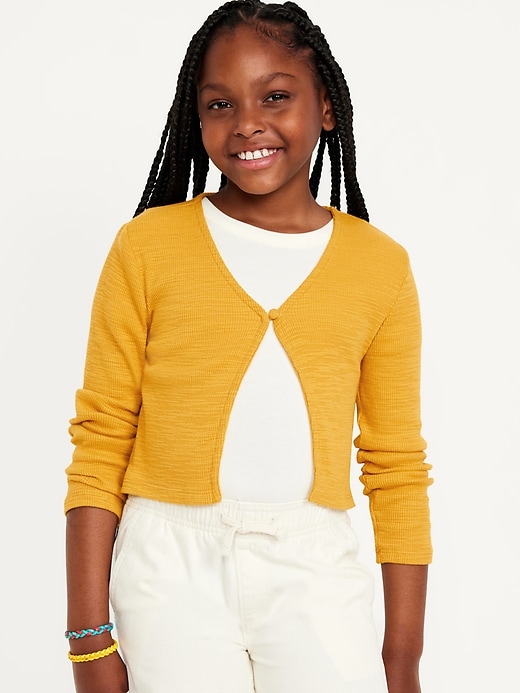 Voir une image plus grande du produit 1 de 3. Cardigan à un bouton pour fille