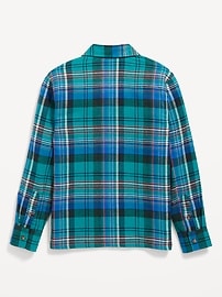 View large product image 3 of 3. Long-Sleeve Flannel Pocket Shirt for Boys