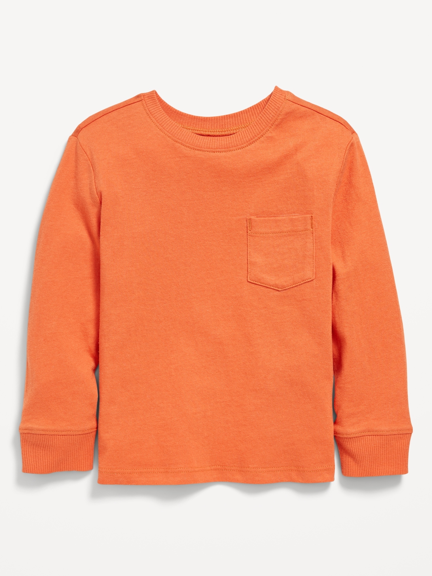 Long-Sleeve Pocket T-Shirt for Toddler Boys