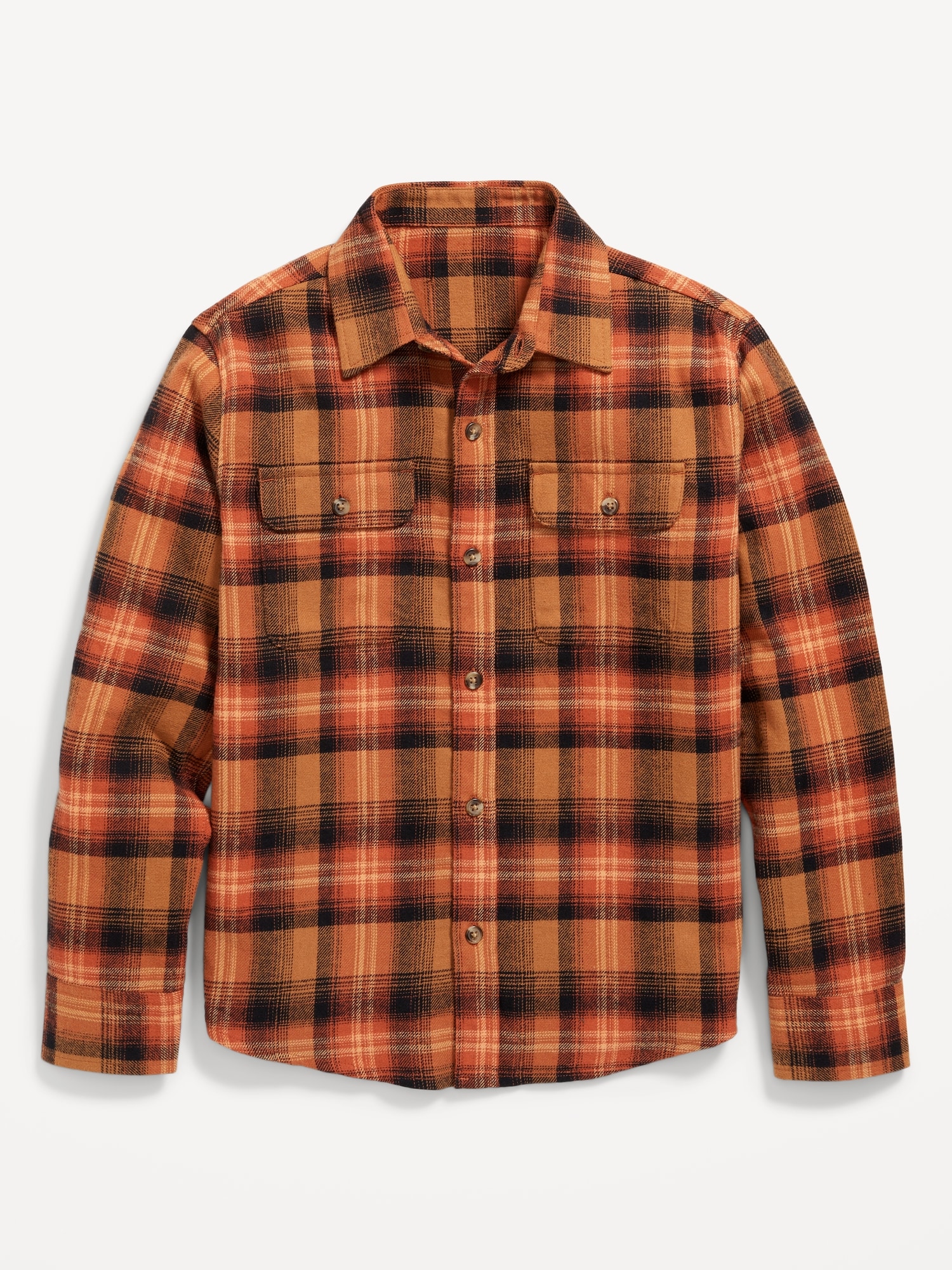 Soft-Brushed Flannel Pocket Shirt for Boys