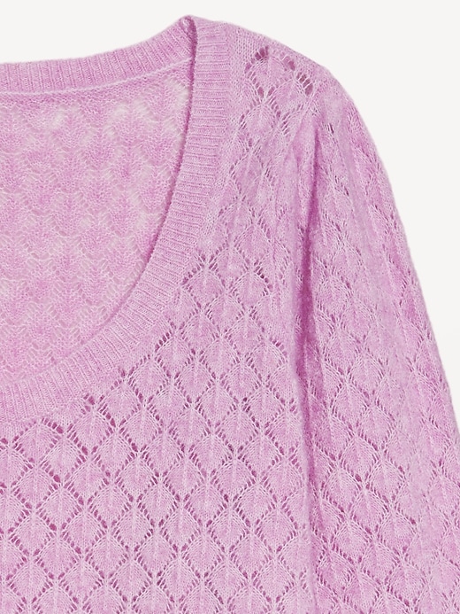 Image number 6 showing, Pointelle Sweater