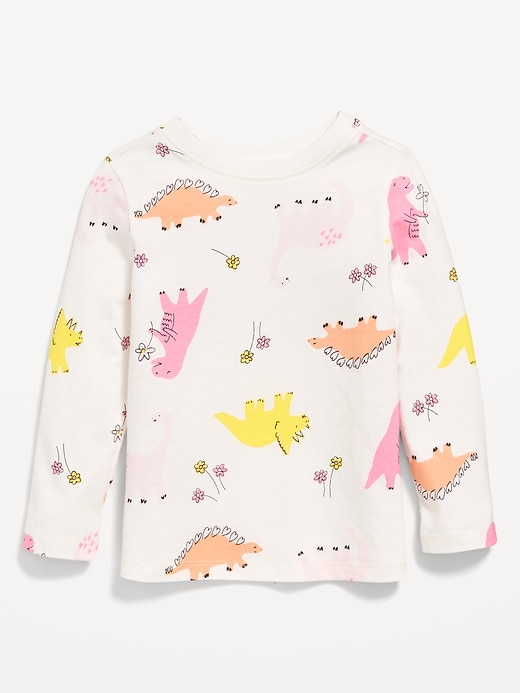 View large product image 1 of 1. Printed Long-Sleeve T-Shirt for Toddler Girls