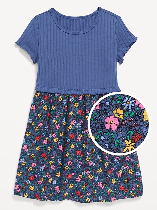 View large product image 1 of 1. Short-Sleeve Printed Dress for Toddler Girls