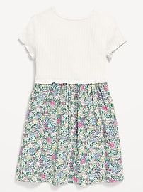 L'image numéro 2 présente Robe à motif à manches courtes pour toute-petite fille