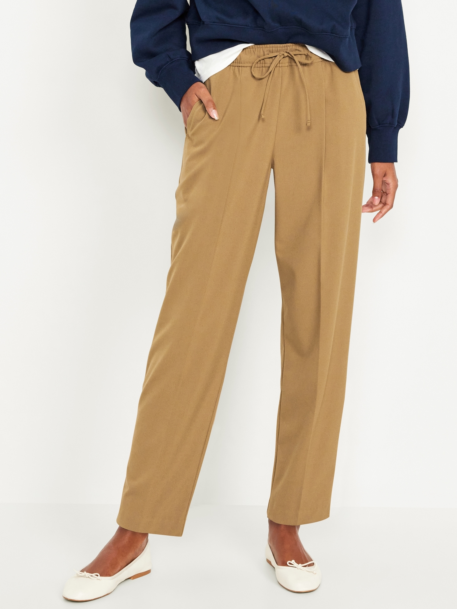 High-Waisted Billie Straight Trouser