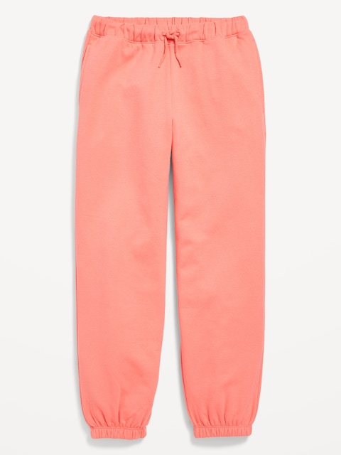 Vintage High-Waisted Jogger Sweatpants for Girls