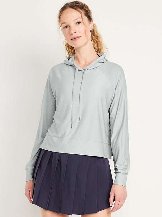 Image number 1 showing, CloudMotion Crop Hoodie